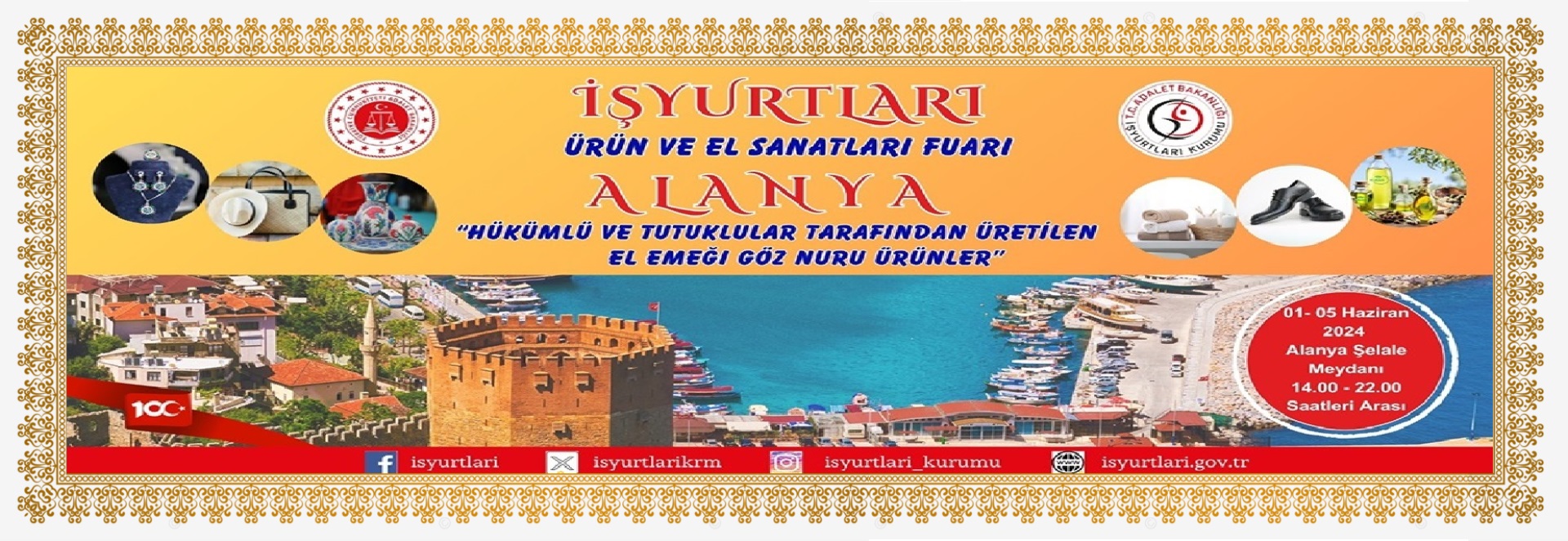 İşyurtları Ürün ve El Sanatları Fuarı 1 Haziran’da Alanya’da