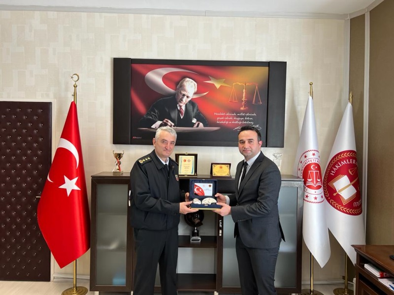 İl Jandarma Komutanı J.Alb. Mustafa ÇETİNKAYA'dan Nezaket Ziyareti