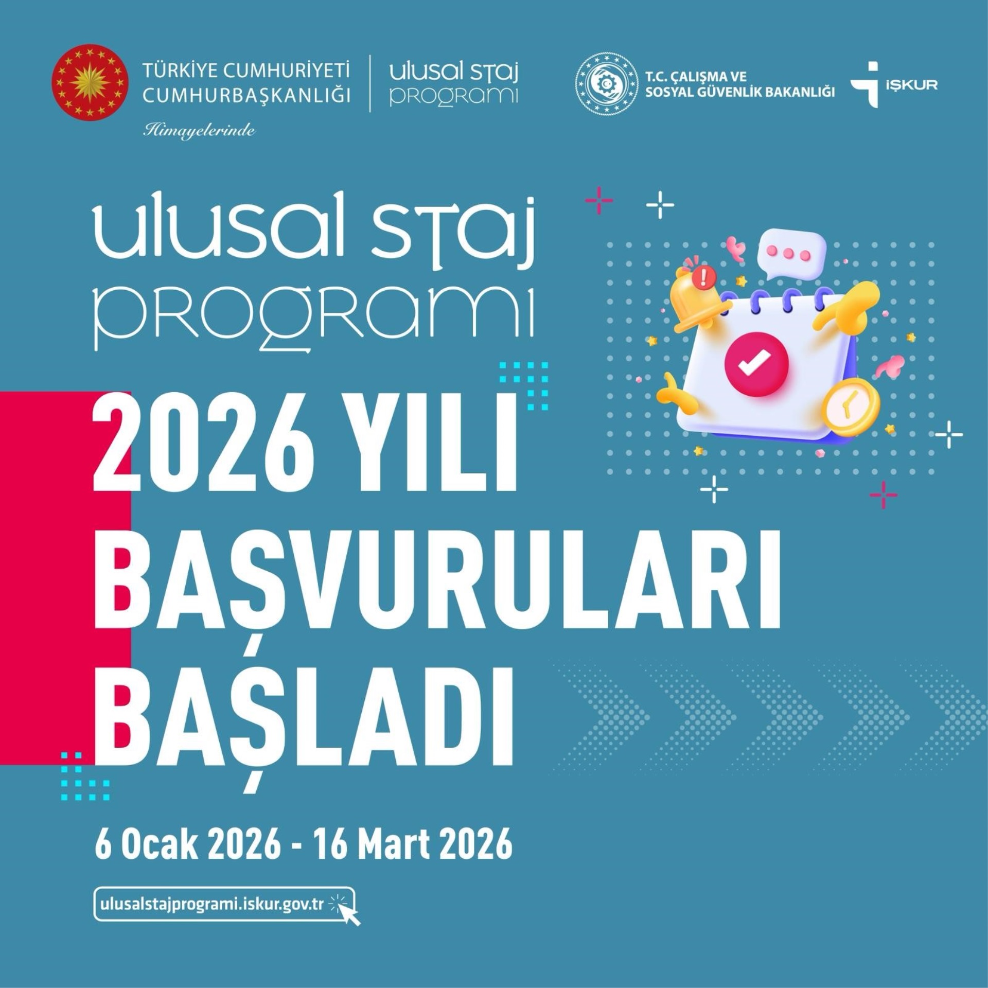 2026 YILI ÜNİVERSİTE ÖĞRENCİLERİ STAJ BAŞVURULARI
