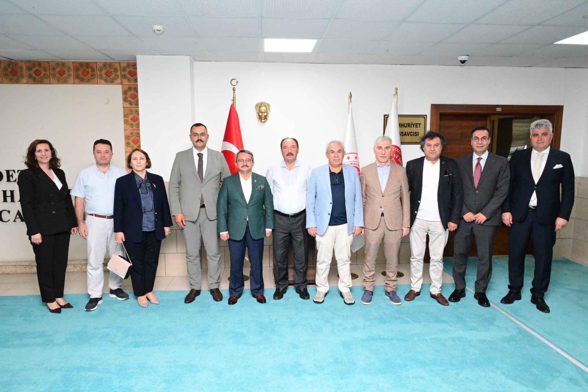Yargıtay Başkanvekili Sayın Ahmet ÖMEROĞLU ile Beraberindeki Heyet Antalya Adliyesi’ni Ziyaret Etti