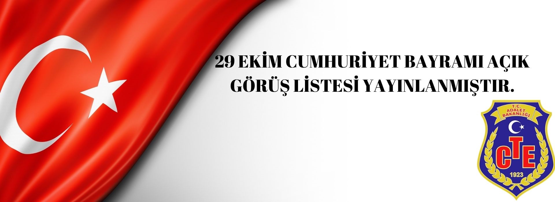 29 Ekim Cumhuriyet Bayramı Açık Görüş Listesi Yayınlanmıştır