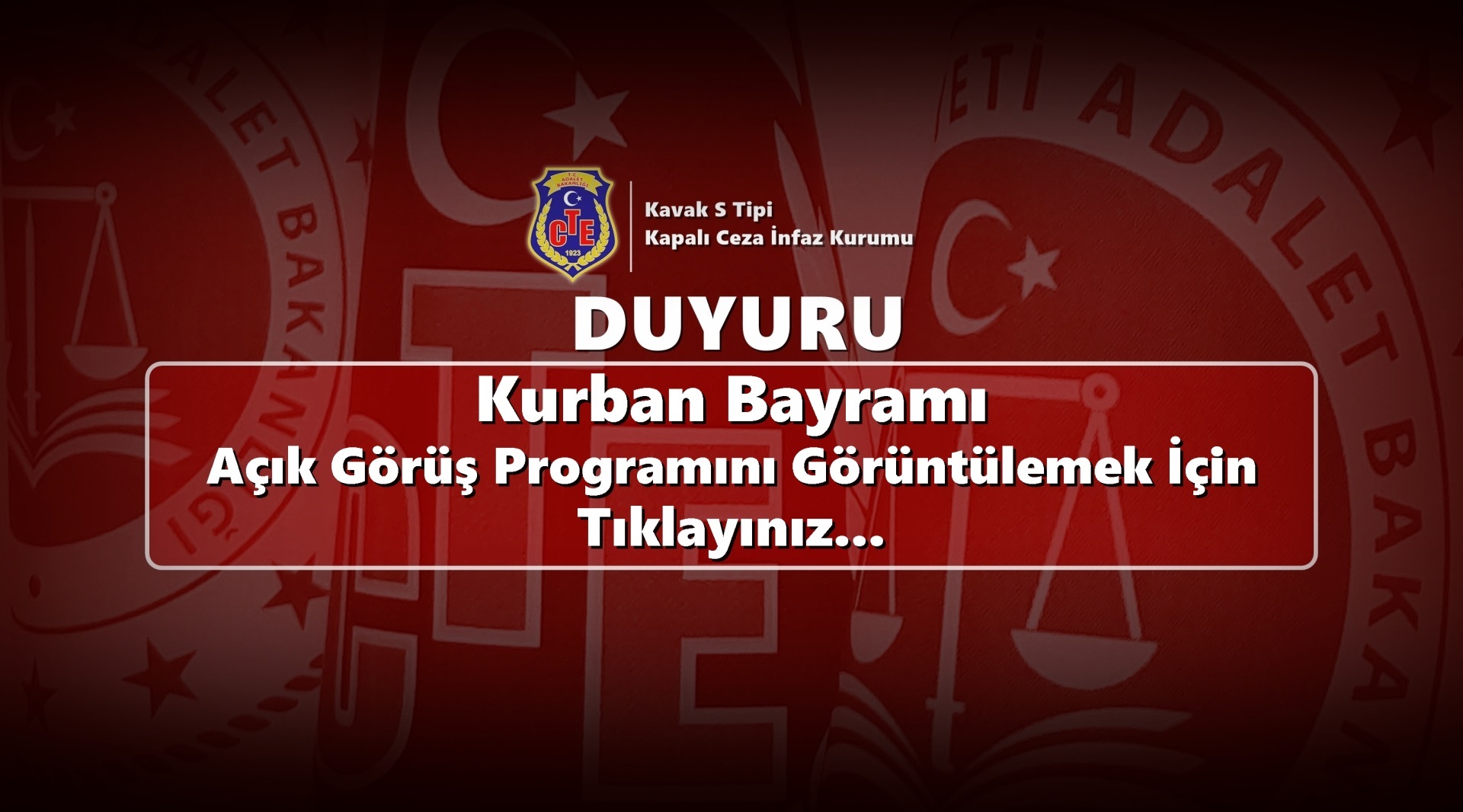2025 Yılı Kurban Bayramı Açık Ziyaret Programı