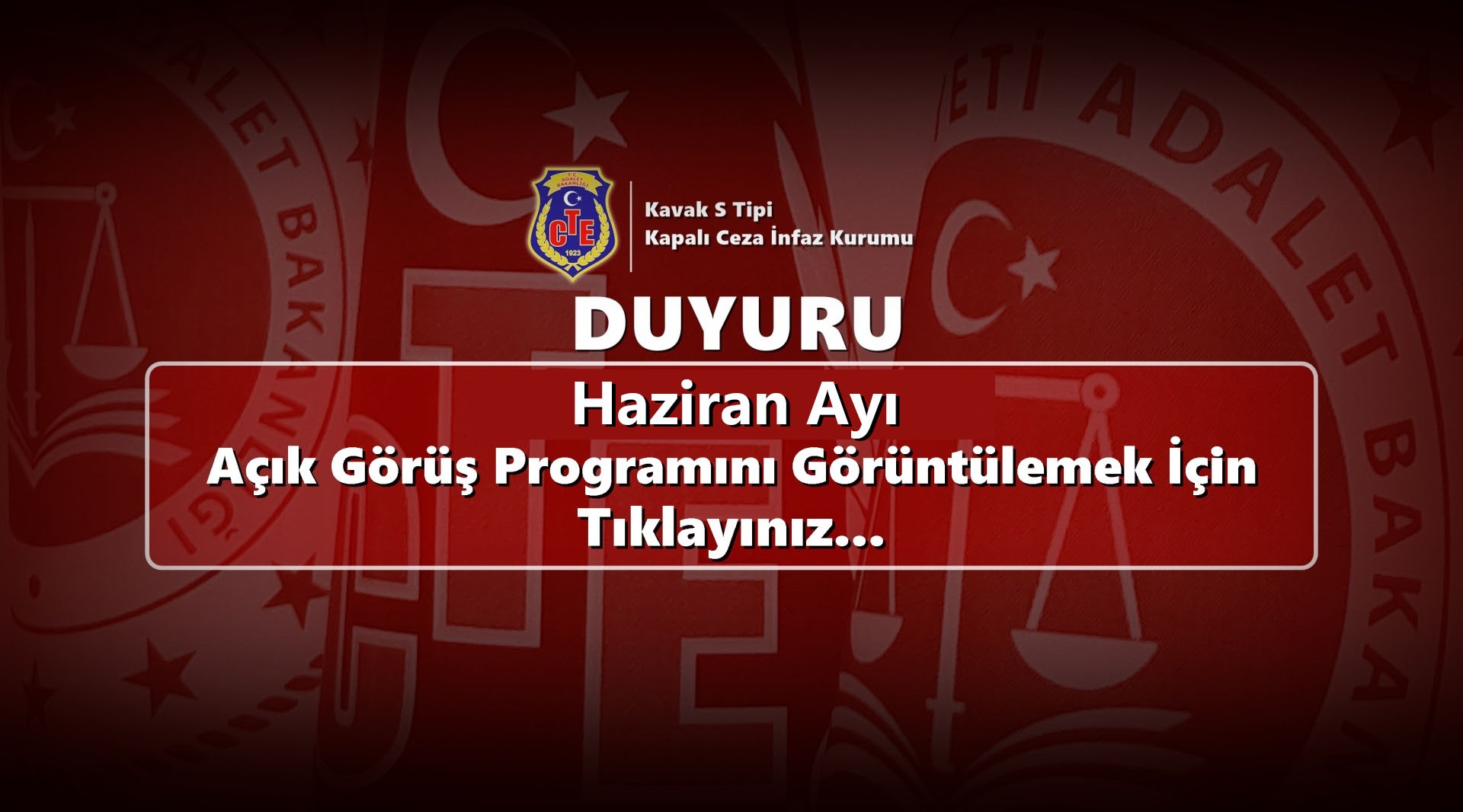 2025 Haziran Ayı Aylık Açık Ziyaret Programı