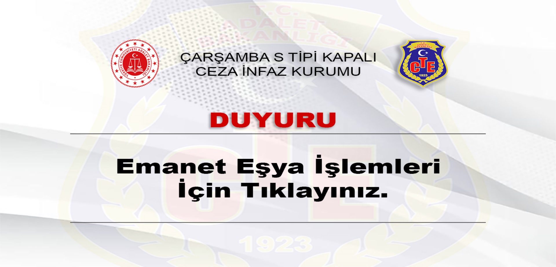 Emanet Eşya İşlemleri