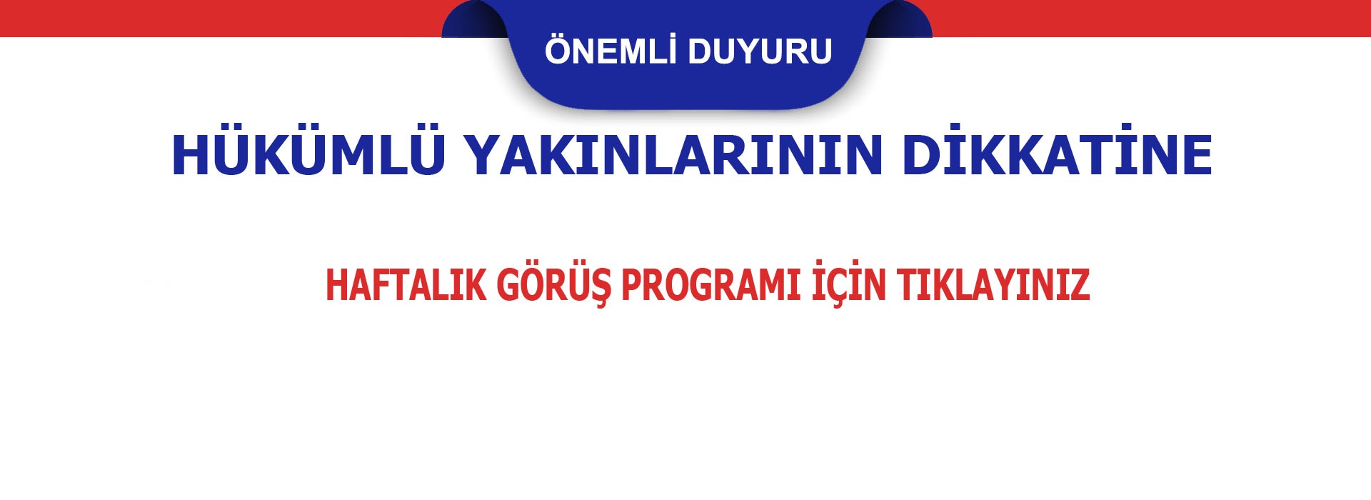 Görüş programı yayınlandı GÜNCELLEME TARİHİ ( 19.12.2025 )