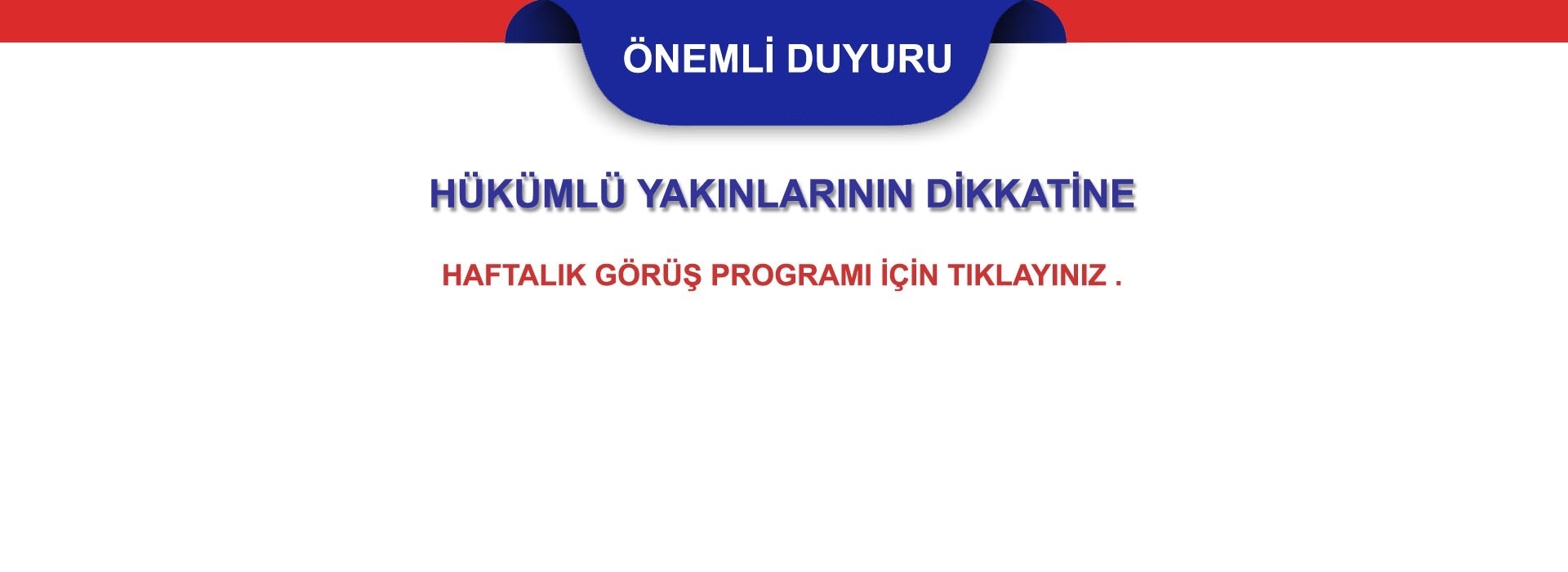 Görüş programı yayınlandı