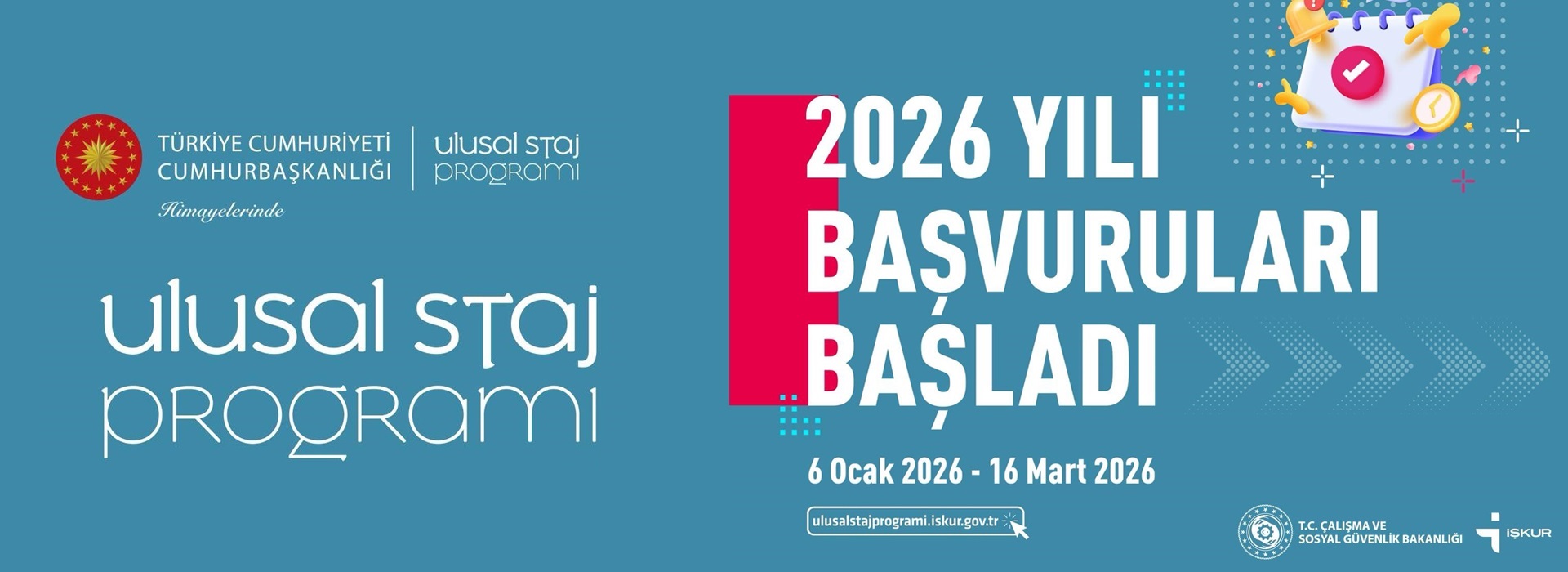 Cumhurbaşkanlığı Ulusal Staj Programı 2026 Yılı Kayıt Duyurusu