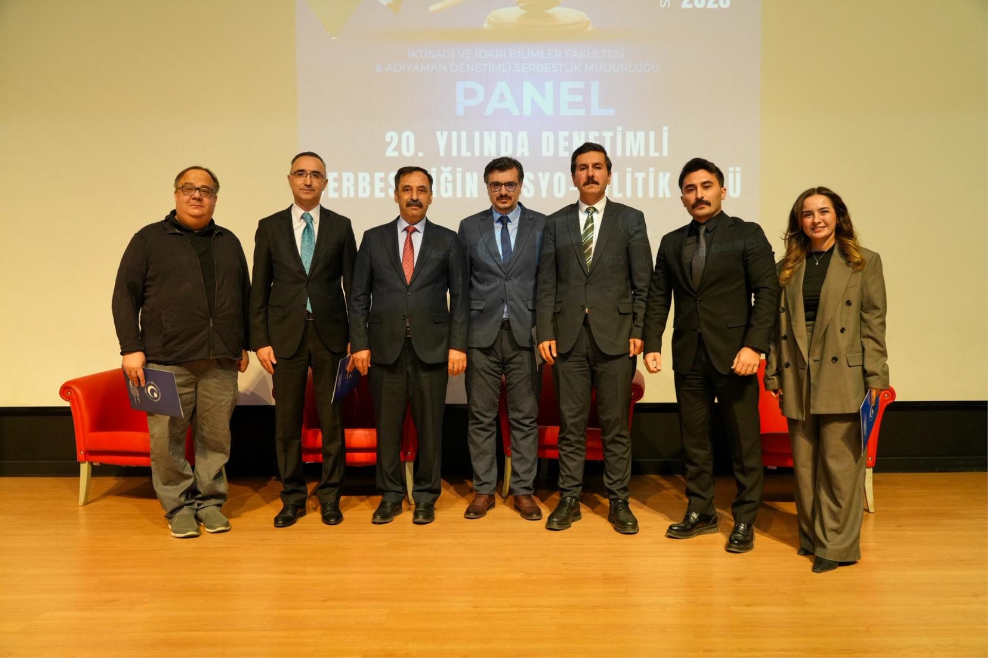 Adıyaman Cumhuriyet Başsavcılığı ile Adıyaman  Üniversitesi arasında imzalanan iş birliği protokolü  uyarınca 20, Yılında Denetimli Serbestliğin Sosyo-Politik Rolü konulu bir Panel programı