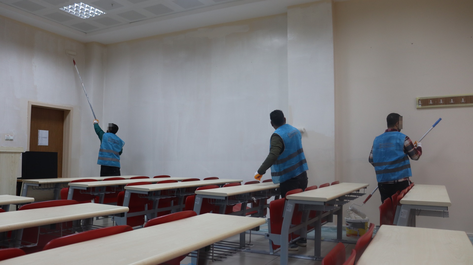 Bartın Üniversitesinde Onarım ve Boyama Çalışması