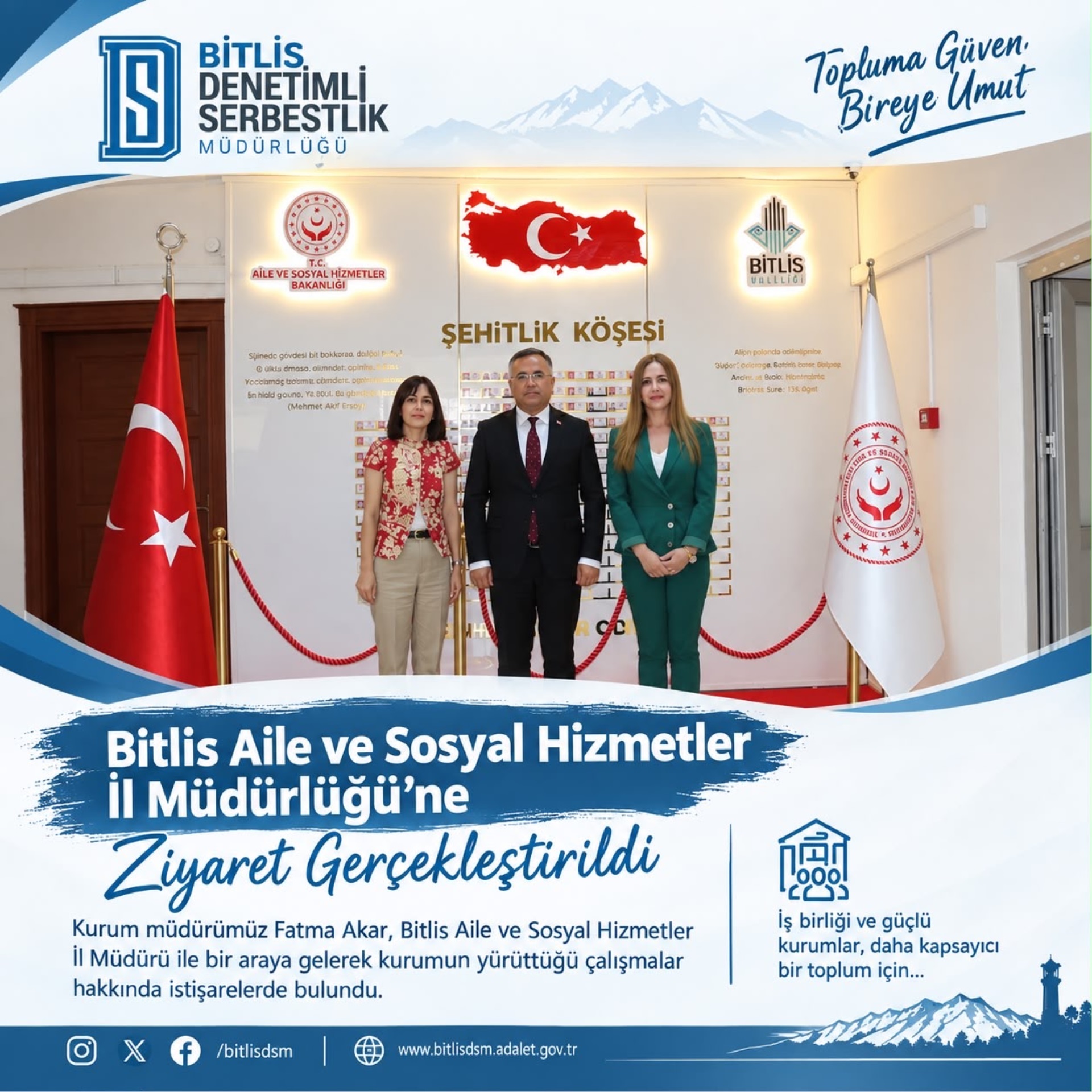 '' Kurumlararası İş Birliği ve Koordinasyon Ziyaretlerimiz Devam Etmektedir. ''