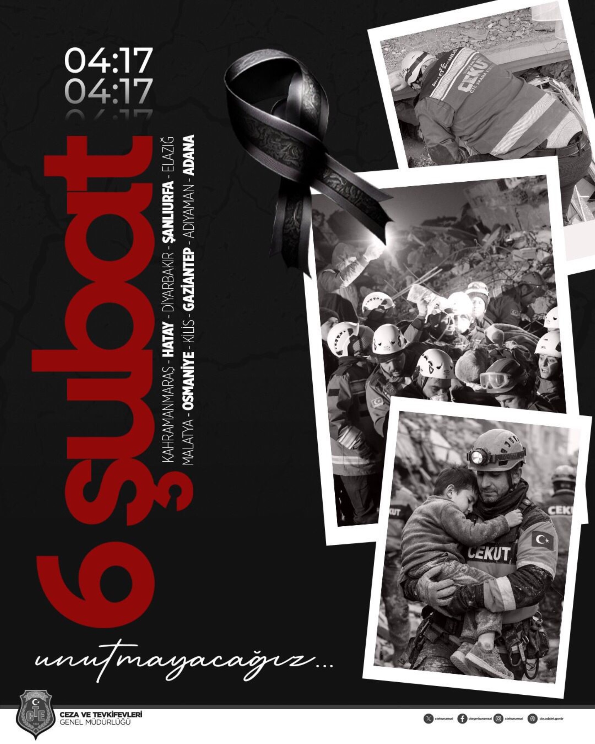 6 Şubat Kahramanmaraş Merkezli Depremlerin Yıl Dönümünde Anma