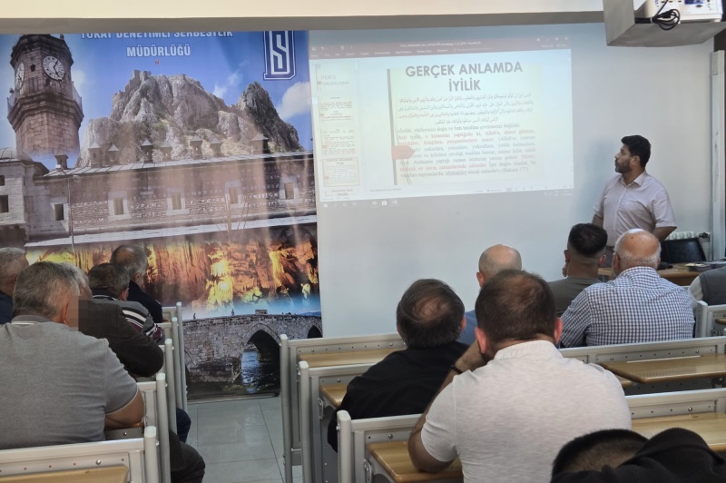 TOKAT DENETİMLİ SERBESTLİK MÜDÜRLÜĞÜ’NDE “YARDIMLAŞMA” KONULU MANEVİ REHBERLİK SEMİNERİ!