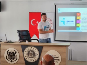 İŞKUR'DAN MÜDÜRLÜĞÜMÜZDE BİLGİLENDİRME SEMİNERİ...