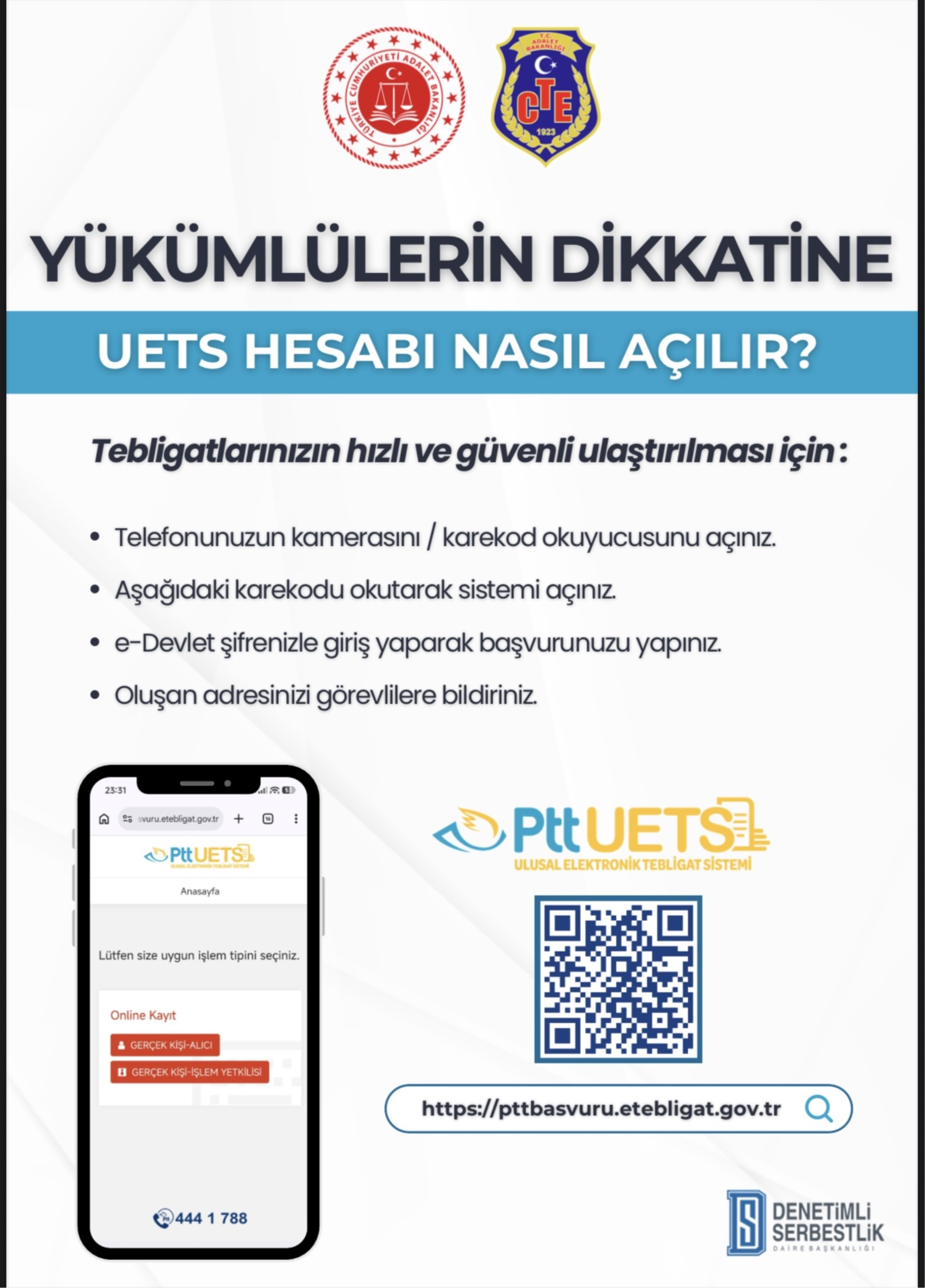 YÜKÜMLÜLÜLERİN DİKKATİNE! UETS HESABI NASIL AÇILIR?