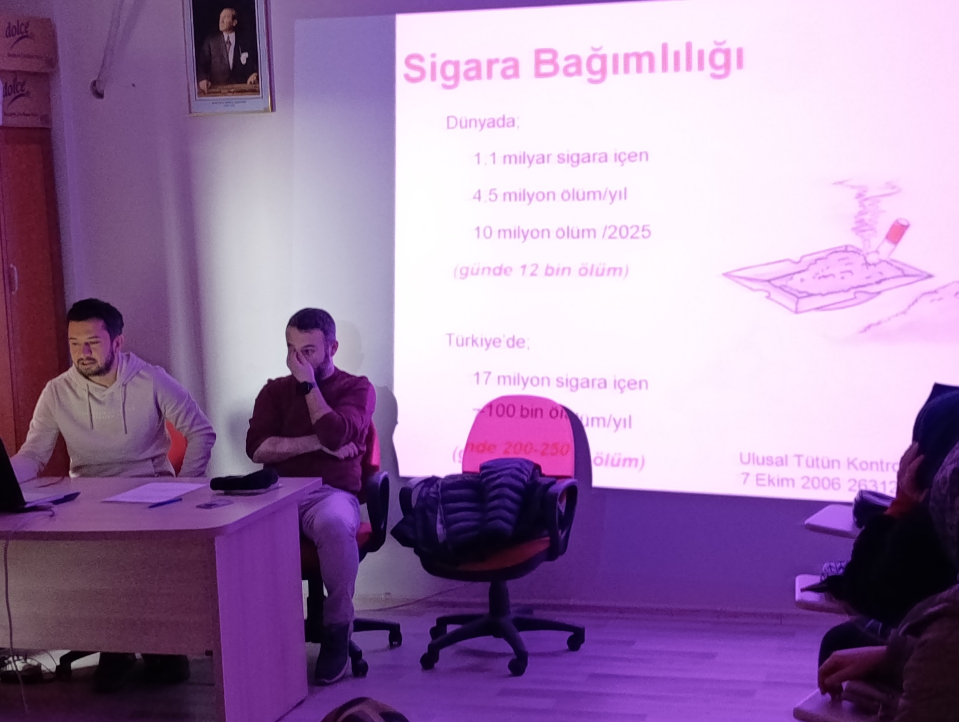 Tütün bağımlılığından kurtulunması ve tütün ürünlerinin zararlarından korunulması konulu seminer