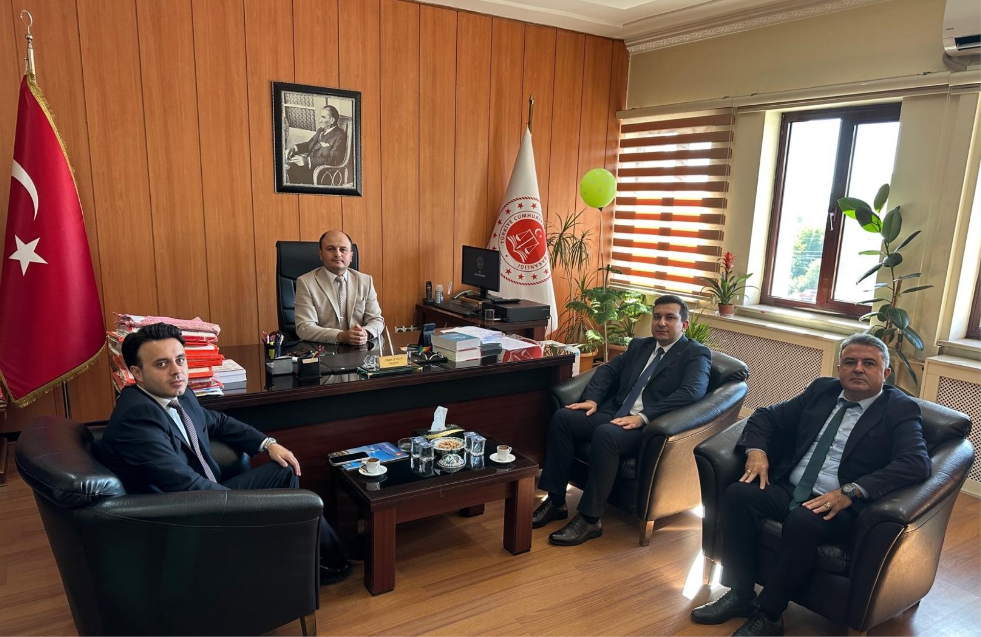 Tavşanlı Adli Yargı İlk Derece Mahkemesi Adalet Komisyonu Başkanına Ziyaret