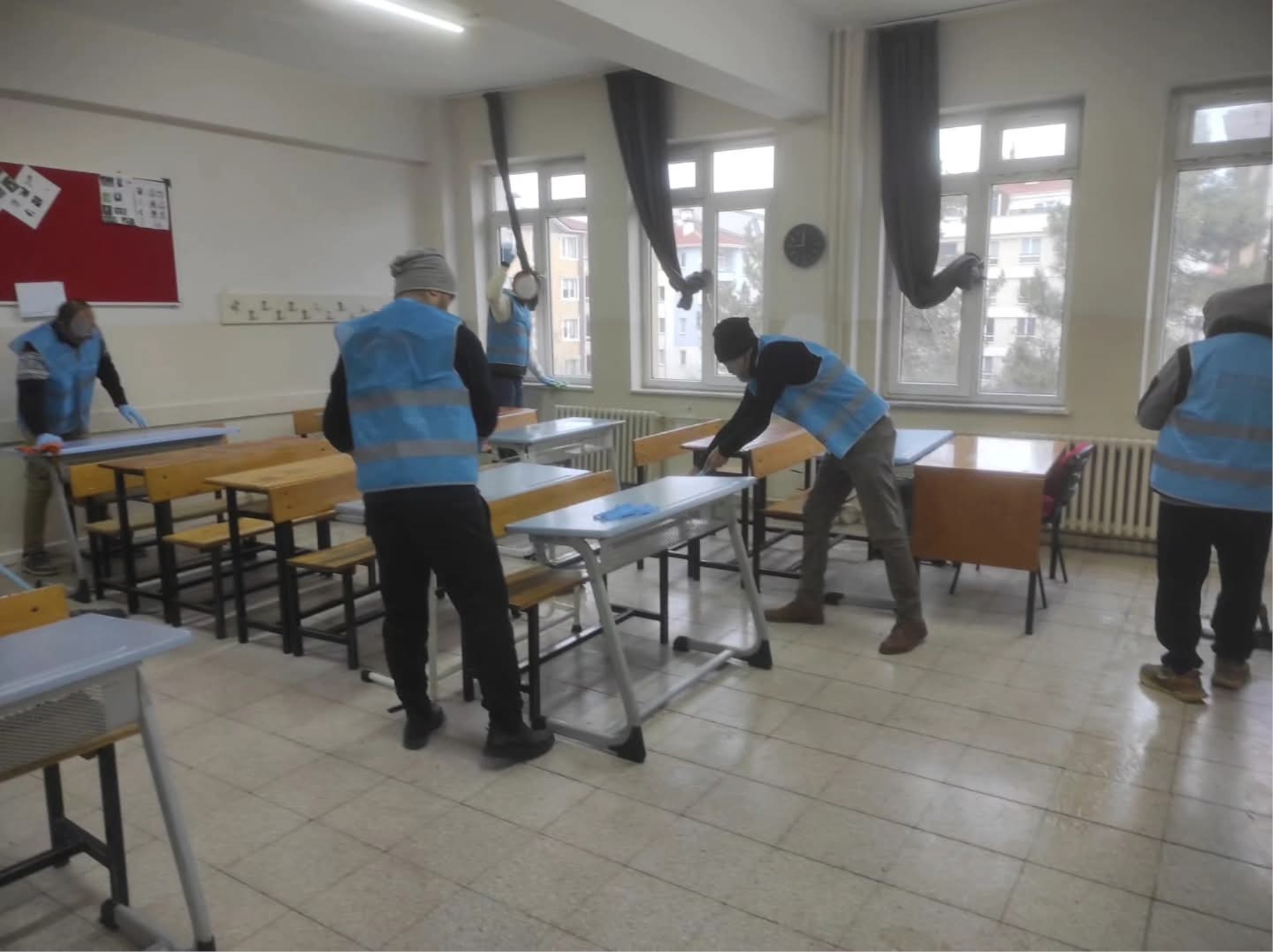 Müdürlüğümüzce Okul Temizliği Yapıldı. 