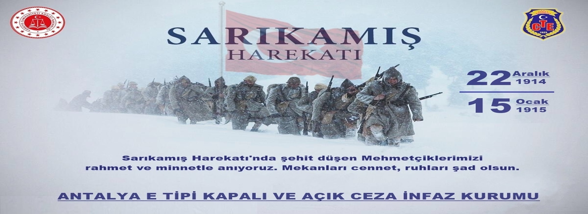 SARIKAMIŞ ŞEHİTLERİNİ ANMA PROGRAMI