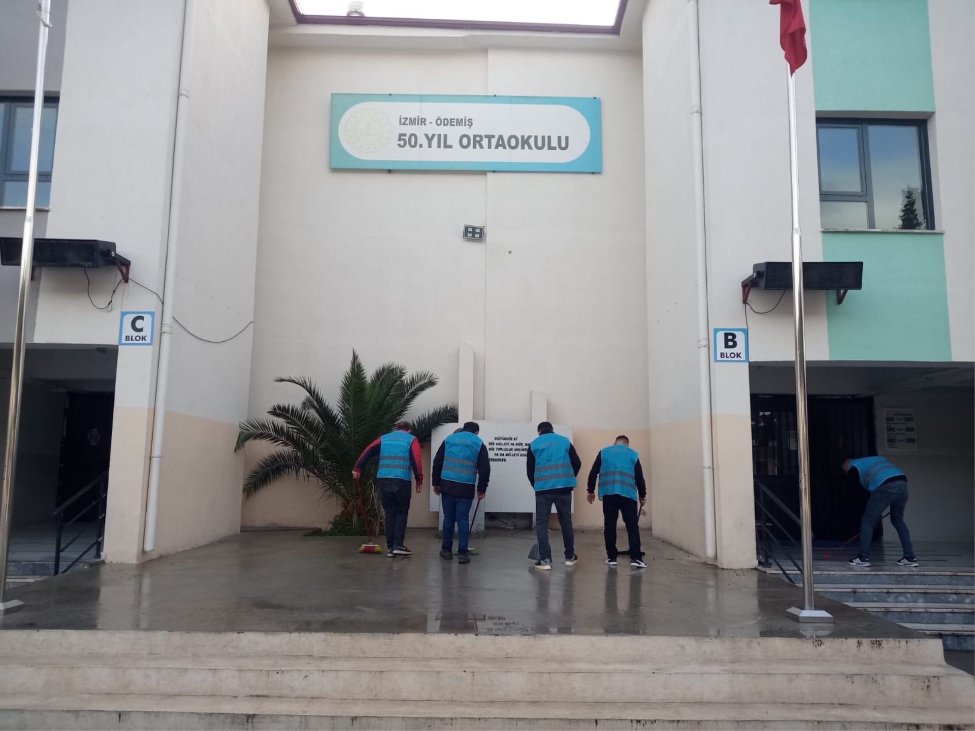 Okulların fiziki şartlarını iyileştirmeye yönelik bakım ve temizlik faaliyetleri 