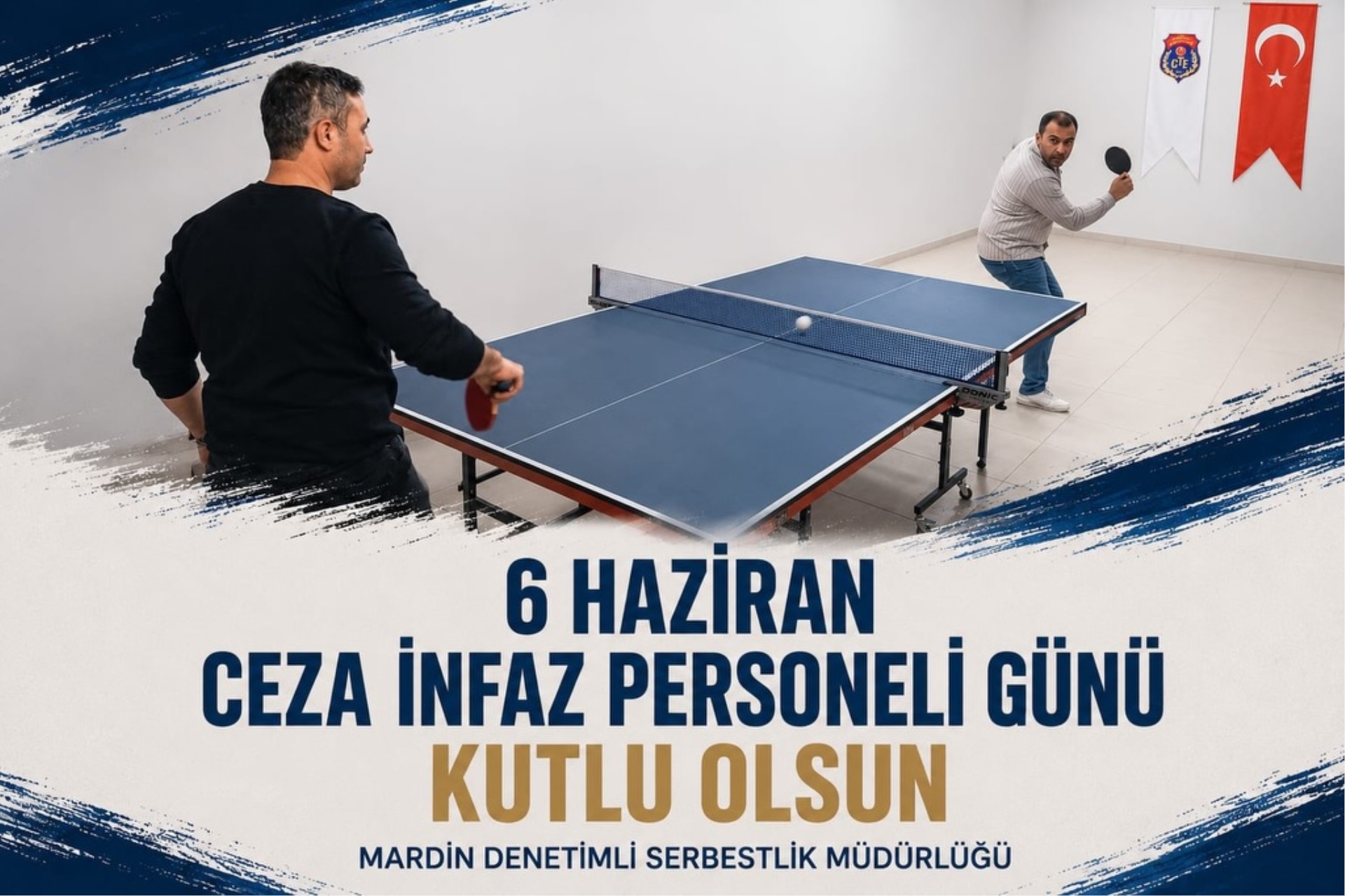 6 Haziran Ceza İnfaz Personeli Günü kapsamında düzenlenen Masa Tenisi Turnuvası