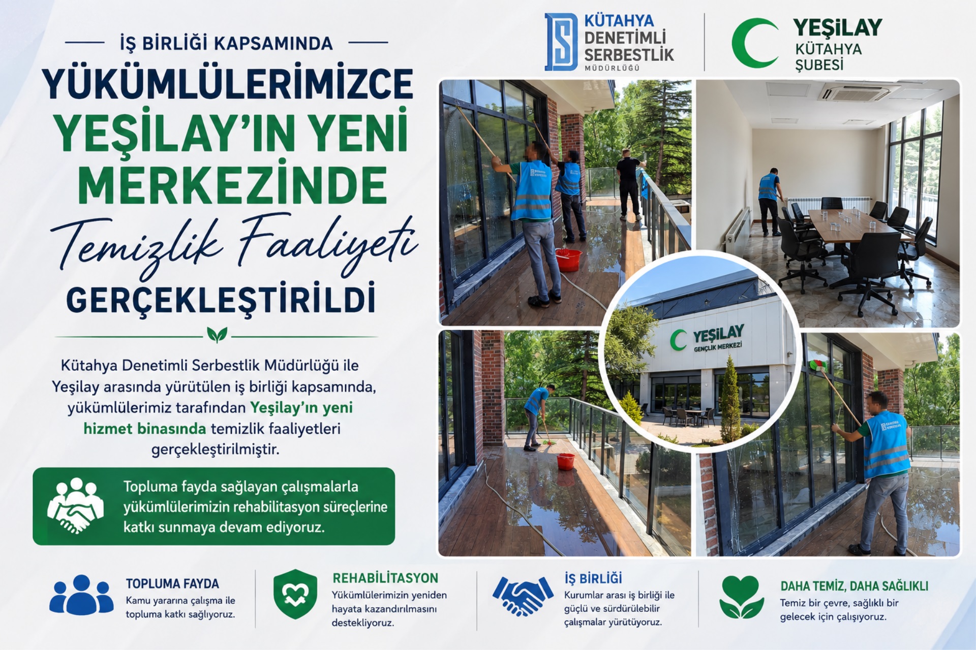 Yükümlülerimizden Yeşilay'ın Yeni Hizmet Binasına Destek