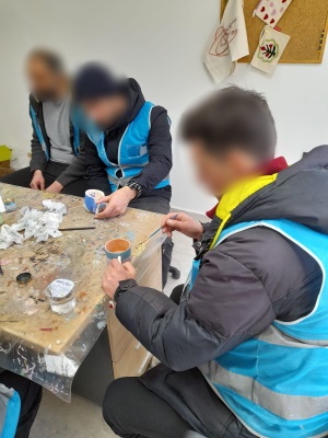 Konya’da Yükümlülere Yeşilay Haftası Kapsamında Çini Etkinliği