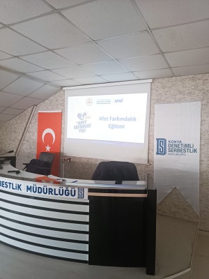 Deprem Haftası nedeniyle  Afetle Başa çıkma konulu seminer düzenlenmiştir