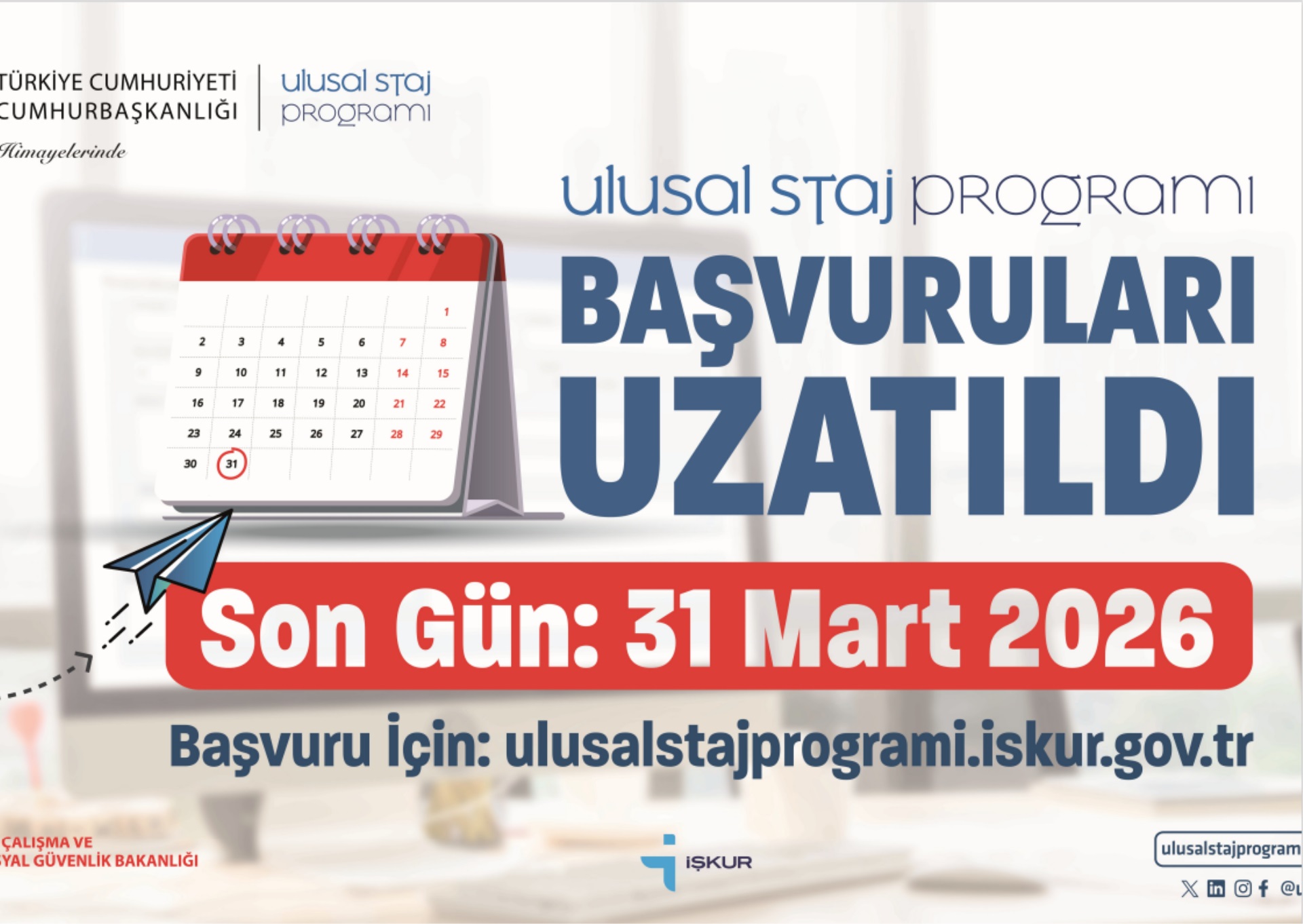 2026 YILI ÜNİVERSİTE ÖĞRENCİLERİ STAJ BAŞVURULARI